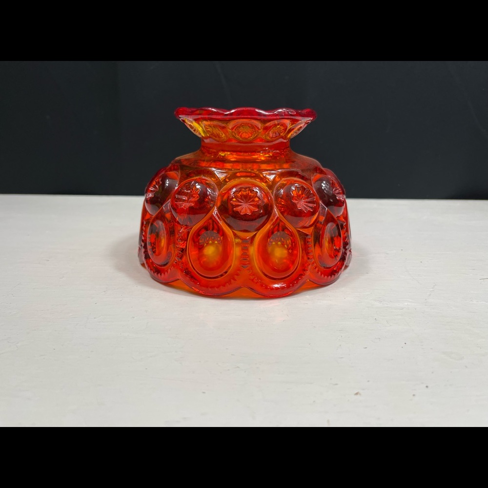 Vintage Amberina / Red Moon & Stars Lampshade